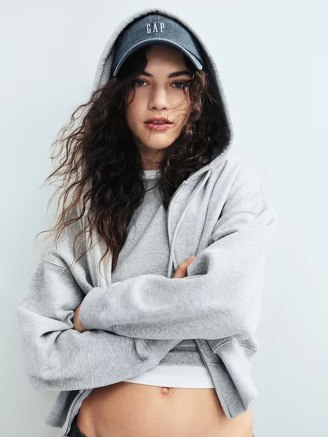 Sweat à capuche zippé Vintagesoft