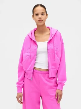 Sweat à capuche zippé Vintagesoft avec logo 1969