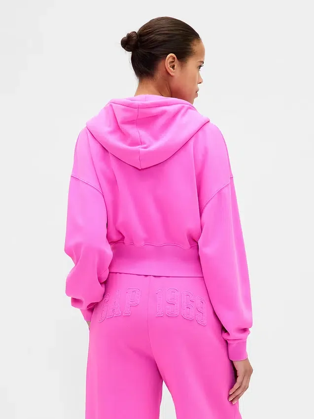 Sweat à capuche zippé Vintagesoft avec logo 1969