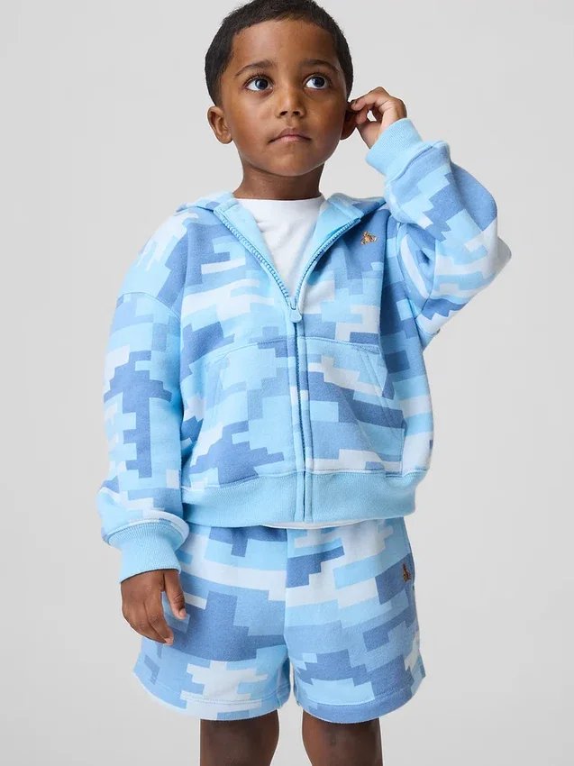 Sweat à capuche zippé Vintagesoft Camo pour Bébé & Enfant