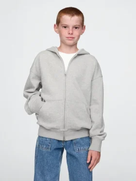 Sweat à capuche zippé Vintagesoft pour enfants