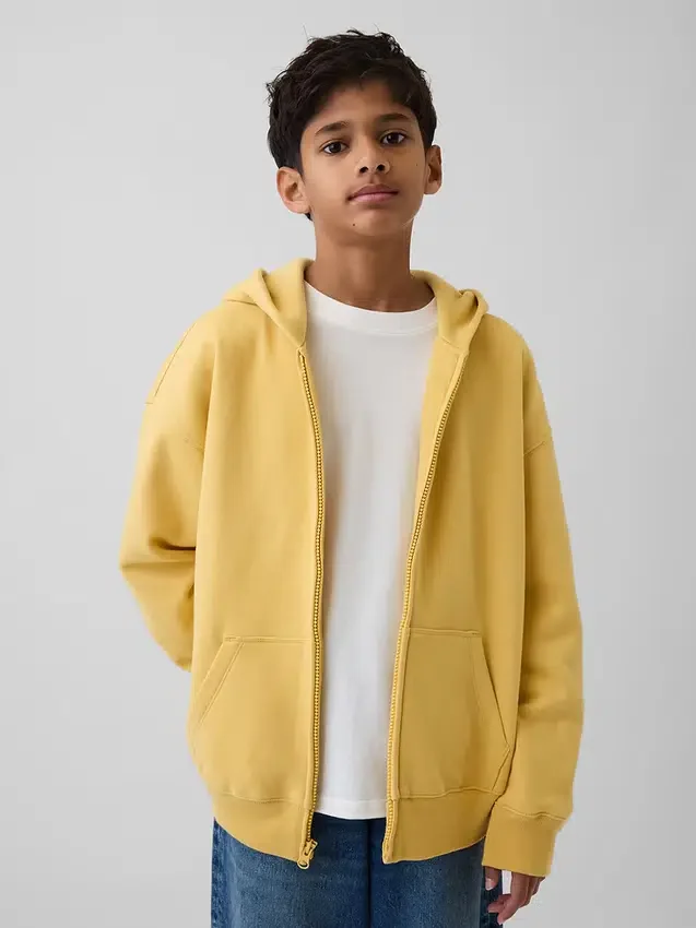 Sweat à capuche zippé Vintagesoft pour enfants