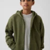 Sweat à capuche zippé Vintagesoft pour enfants