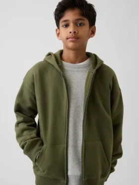 Sweat à capuche zippé Vintagesoft pour enfants