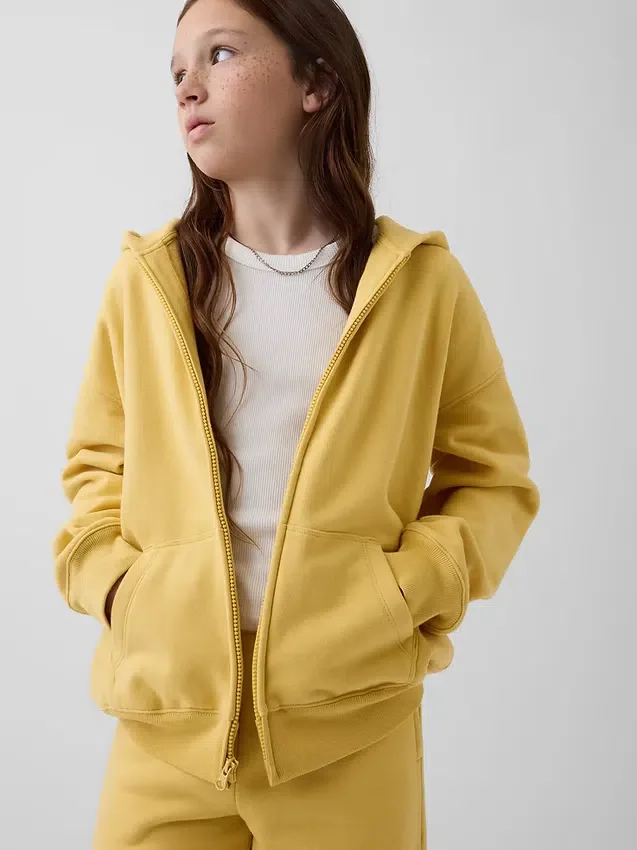 Sweat à capuche zippé Vintagesoft pour enfants