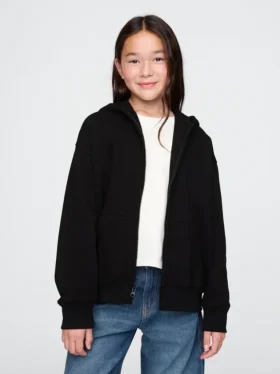 Sweat à capuche zippé Vintagesoft pour enfants