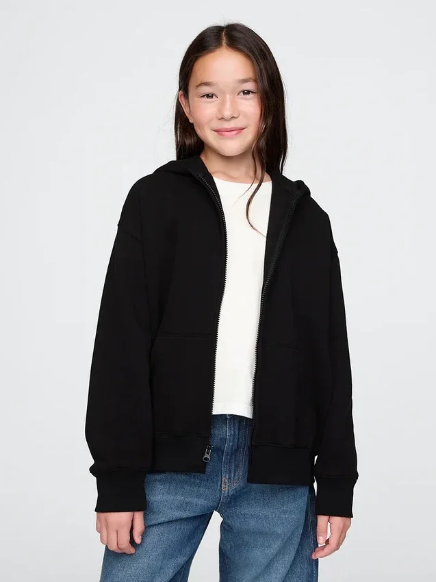 Sweat à capuche zippé Vintagesoft pour enfants