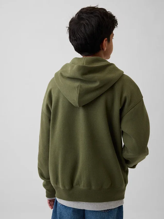 Sweat à capuche zippé Vintagesoft pour enfants