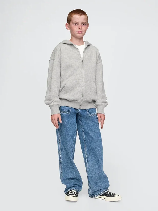 Sweat à capuche zippé Vintagesoft pour enfants
