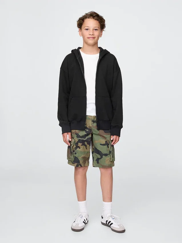 Sweat à capuche zippé Vintagesoft pour enfants