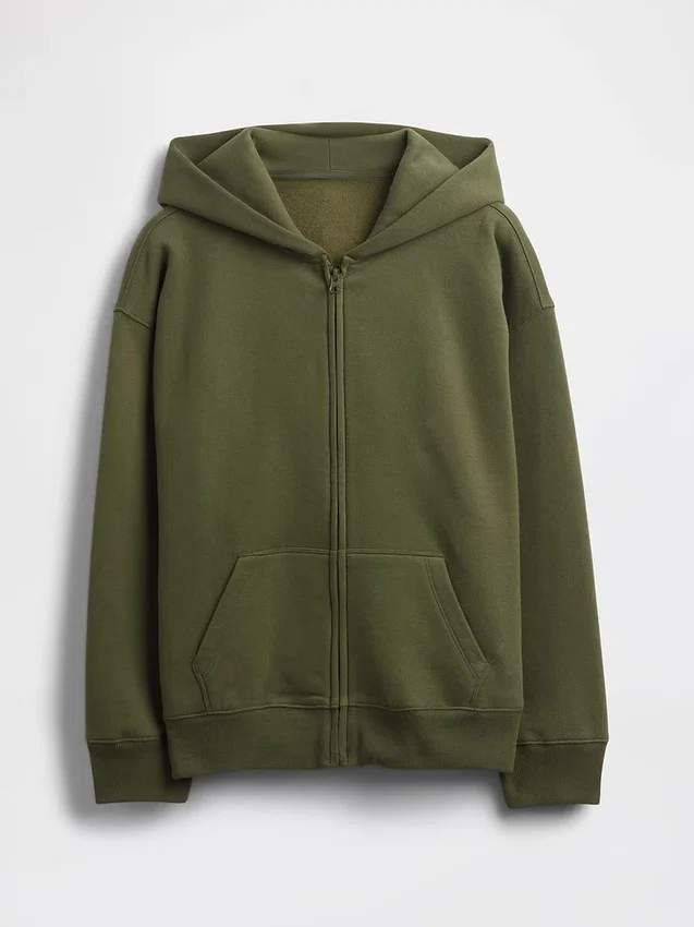 Sweat à capuche zippé Vintagesoft pour enfants