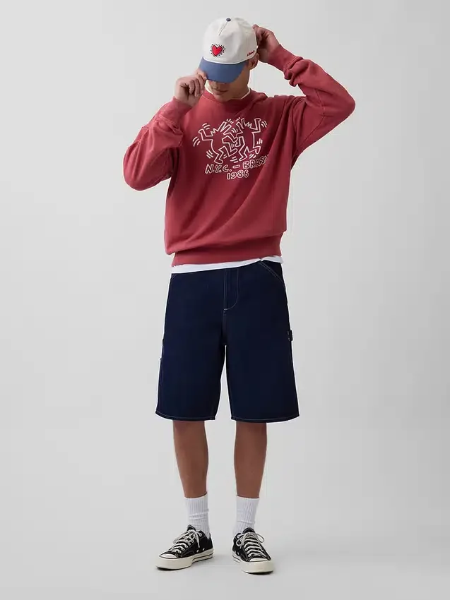 Sweat épais à logo Keith Haring