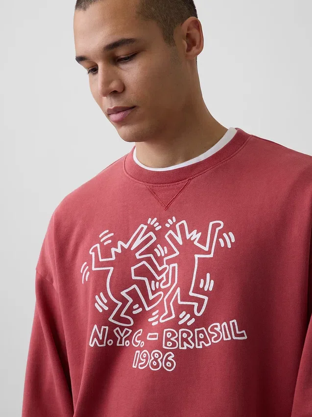Sweat épais à logo Keith Haring