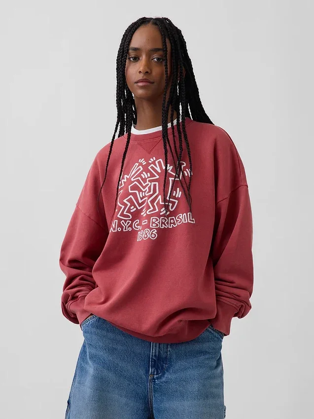 Sweat épais à logo Keith Haring
