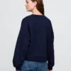 Sweat-shirt à col rond et coupe légèrement raccourcie Vintagesoft