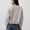 Sweat-shirt à col rond et coupe légèrement raccourcie Vintagesoft
