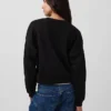 Sweat-shirt à col rond et coupe légèrement raccourcie Vintagesoft