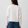 Sweat-shirt à col rond et coupe légèrement raccourcie Vintagesoft