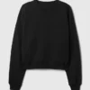 Sweat-shirt à col rond et coupe légèrement raccourcie Vintagesoft