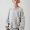 Sweat-shirt à col rond et poche Vintagesoft pour enfants, coupe décontractée