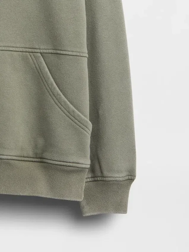 Sweat-shirt à col rond et poche Vintagesoft pour enfants, coupe décontractée