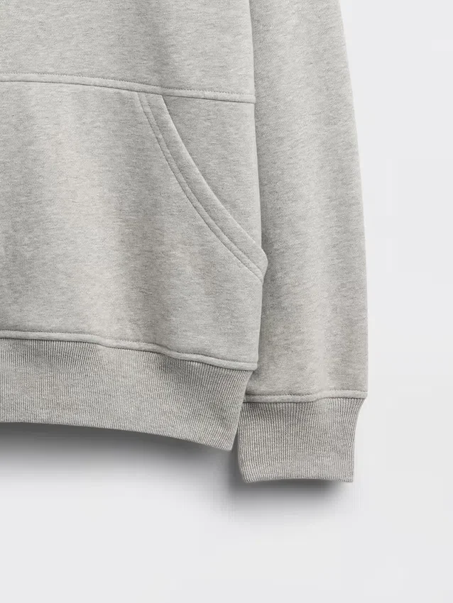 Sweat-shirt à col rond et poche Vintagesoft pour enfants, coupe décontractée