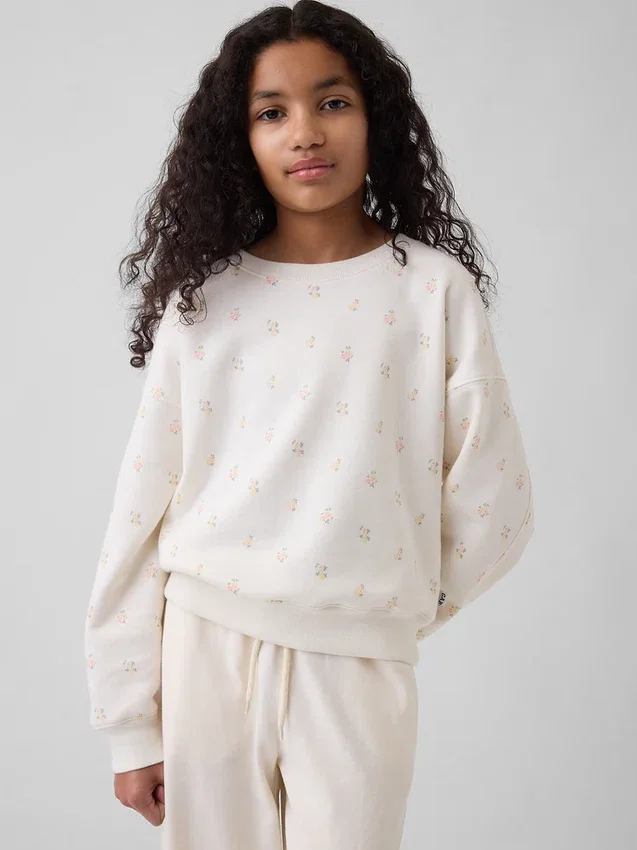 Sweat-shirt à col rond Vintagesoft Wedge pour enfants