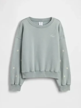 Sweat-shirt à col rond Vintagesoft Wedge pour enfants