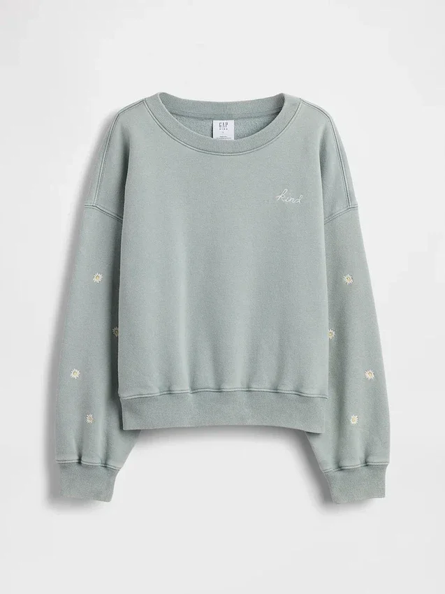 Sweat-shirt à col rond Vintagesoft Wedge pour enfants