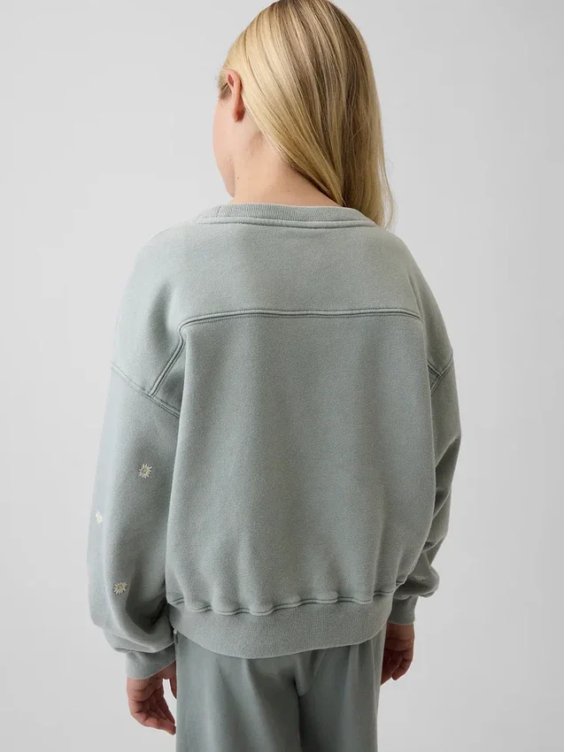 Sweat-shirt à col rond Vintagesoft Wedge pour enfants