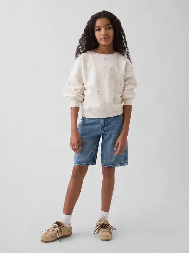 Sweat-shirt à col rond Vintagesoft Wedge pour enfants