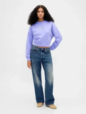 Sweat-shirt court à talons compensés « Wicked » en Vintagesoft