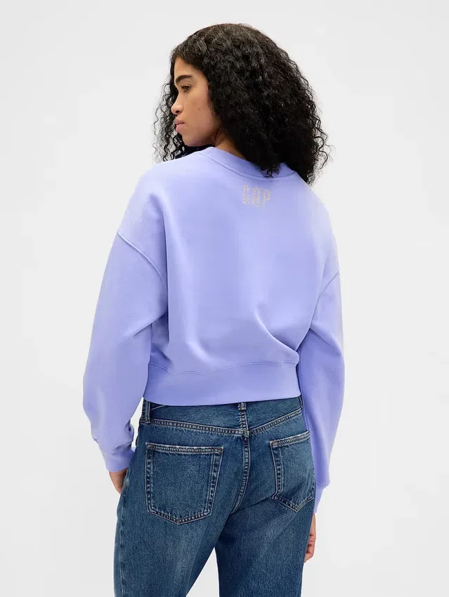 Sweat-shirt court à talons compensés « Wicked » en Vintagesoft