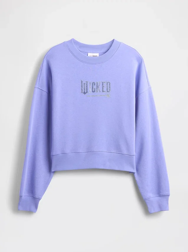 Sweat-shirt court à talons compensés « Wicked » en Vintagesoft