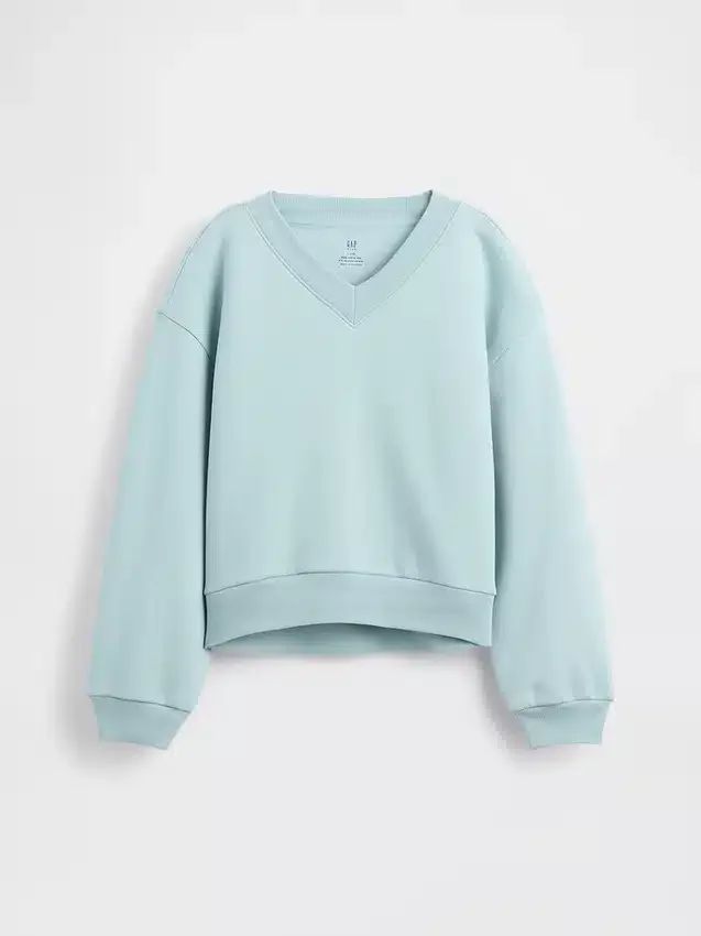 Sweat-shirt enfant à col en V ample Vintagesoft