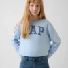 Sweat-shirt enfant Vintagesoft en tissu éponge à col large et logo