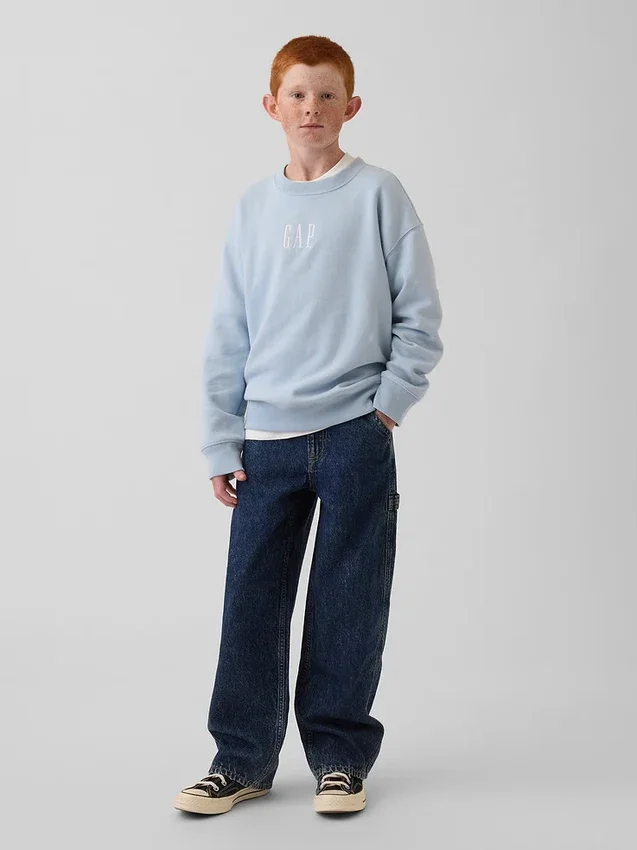 Sweat-shirt enfant Vintagesoft à logo, coupe décontractée