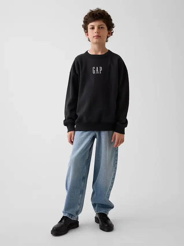 Sweat-shirt enfant Vintagesoft à logo, coupe décontractée