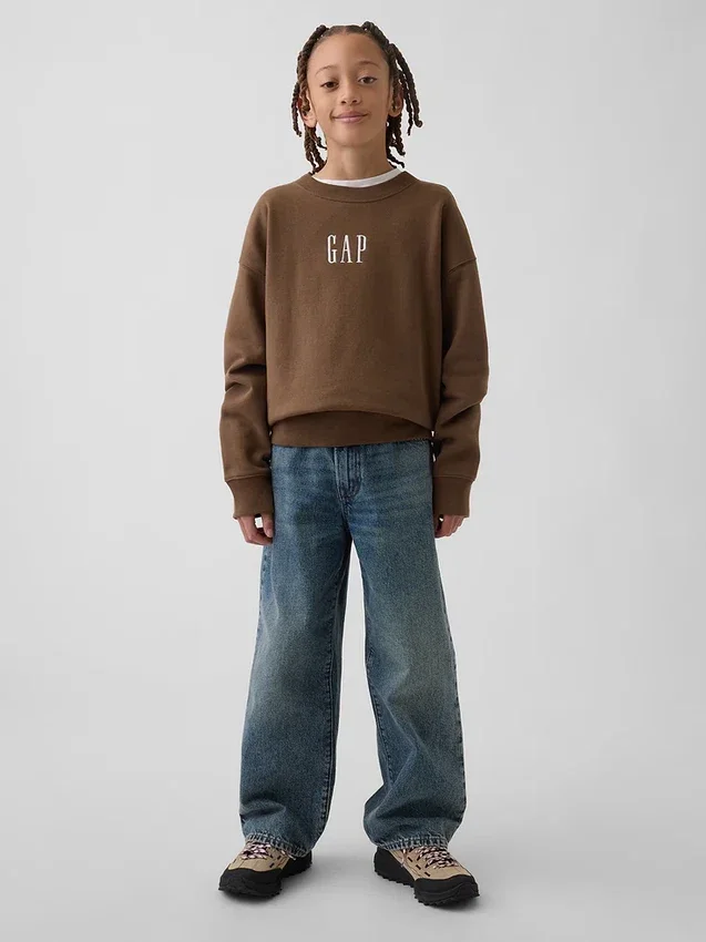 Sweat-shirt enfant Vintagesoft à logo, coupe décontractée