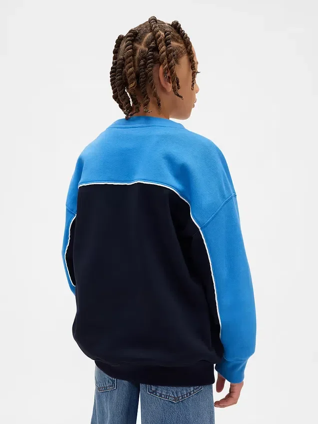 Sweat-shirt enfant Vintagesoft à logo et motifs color block