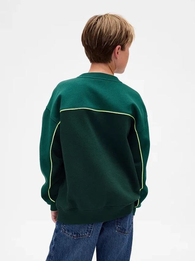 Sweat-shirt enfant Vintagesoft à logo et motifs color block