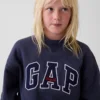 Sweat-shirt enfant Vintagesoft oversize à col montant et logo