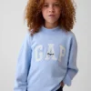 Sweat-shirt enfant Vintagesoft oversize à col montant et logo