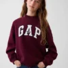 Sweat-shirt enfant Vintagesoft oversize à col montant et logo