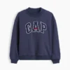 Sweat-shirt enfant Vintagesoft oversize à col montant et logo