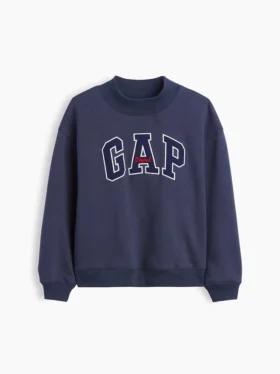 Sweat-shirt enfant Vintagesoft oversize à col montant et logo