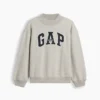 Sweat-shirt enfant Vintagesoft oversize à col montant et logo
