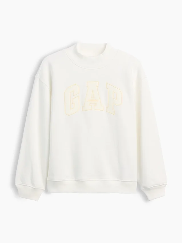 Sweat-shirt enfant Vintagesoft oversize à col montant et logo