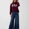Sweat-shirt enfant Vintagesoft oversize à col montant et logo