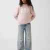 Sweat-shirt enfant Vintagesoft oversize à col montant et logo